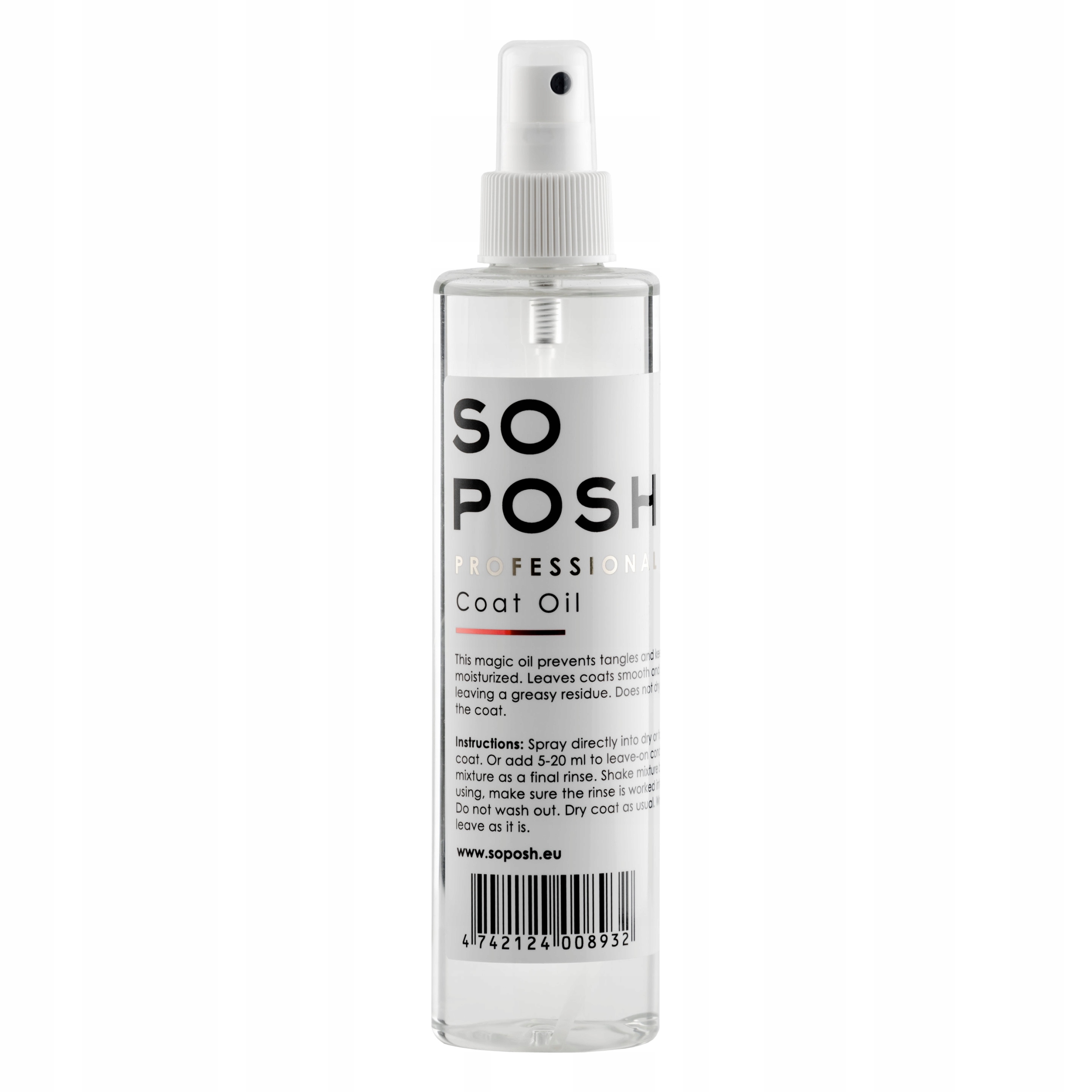 So Posh Coat Oil olej do pielęgnacji psów długowłosych i pudli, 250ml