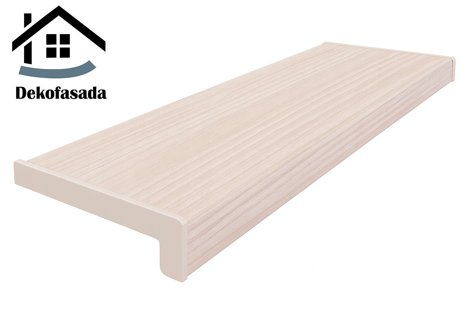 Vnitřní parapet Pvc dub skandinávský 190x50 cm, krytky Bonus