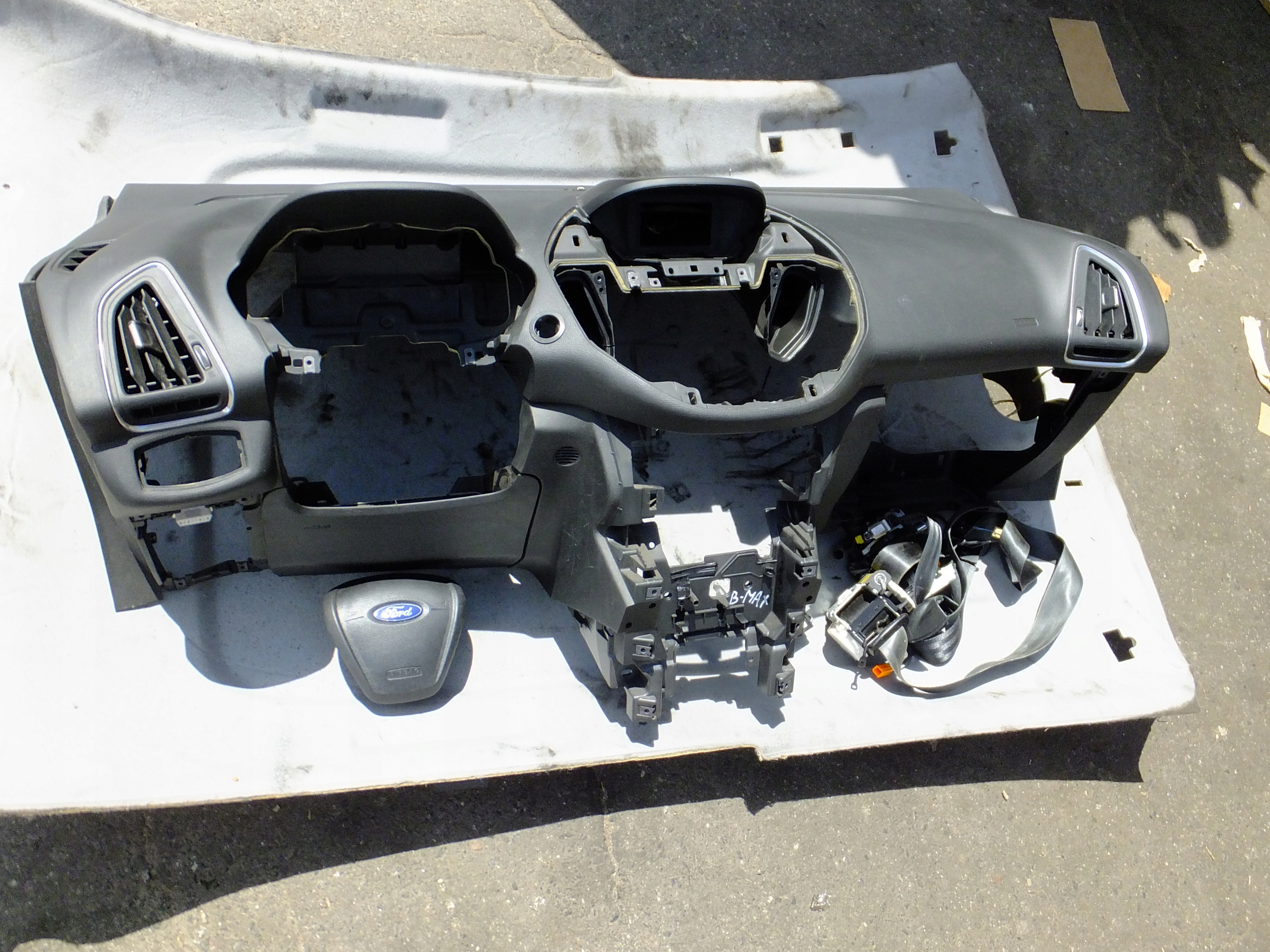 console airbag tension belts komplet ford b-max 2013r
