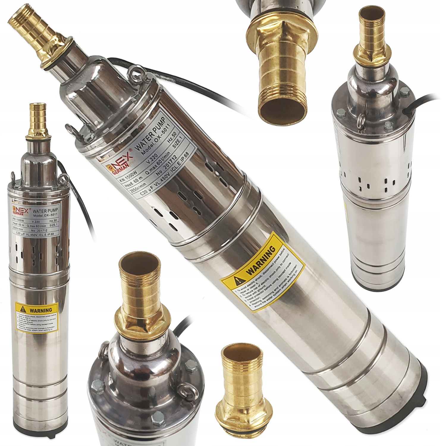 Pompa Głębinowa Do Brudnej Wody 1 3/4 2000W Złaczka