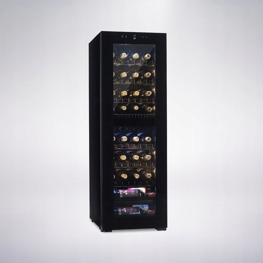 Klarstein Lodówka do wina 2 strefy 105L 39 butelek