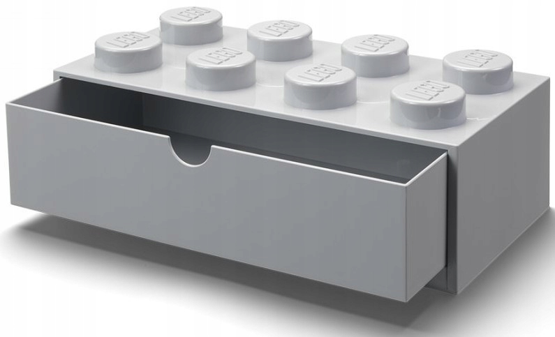 

Lego Pojemnik Klocek Szuflada 8 Na Biurko Szary