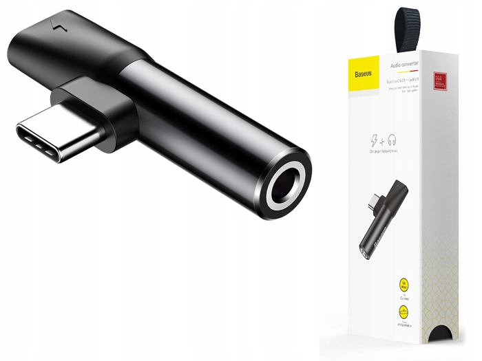 

Baseus Adapter Przejściówka Usb-c Type-c Jack 3.5m