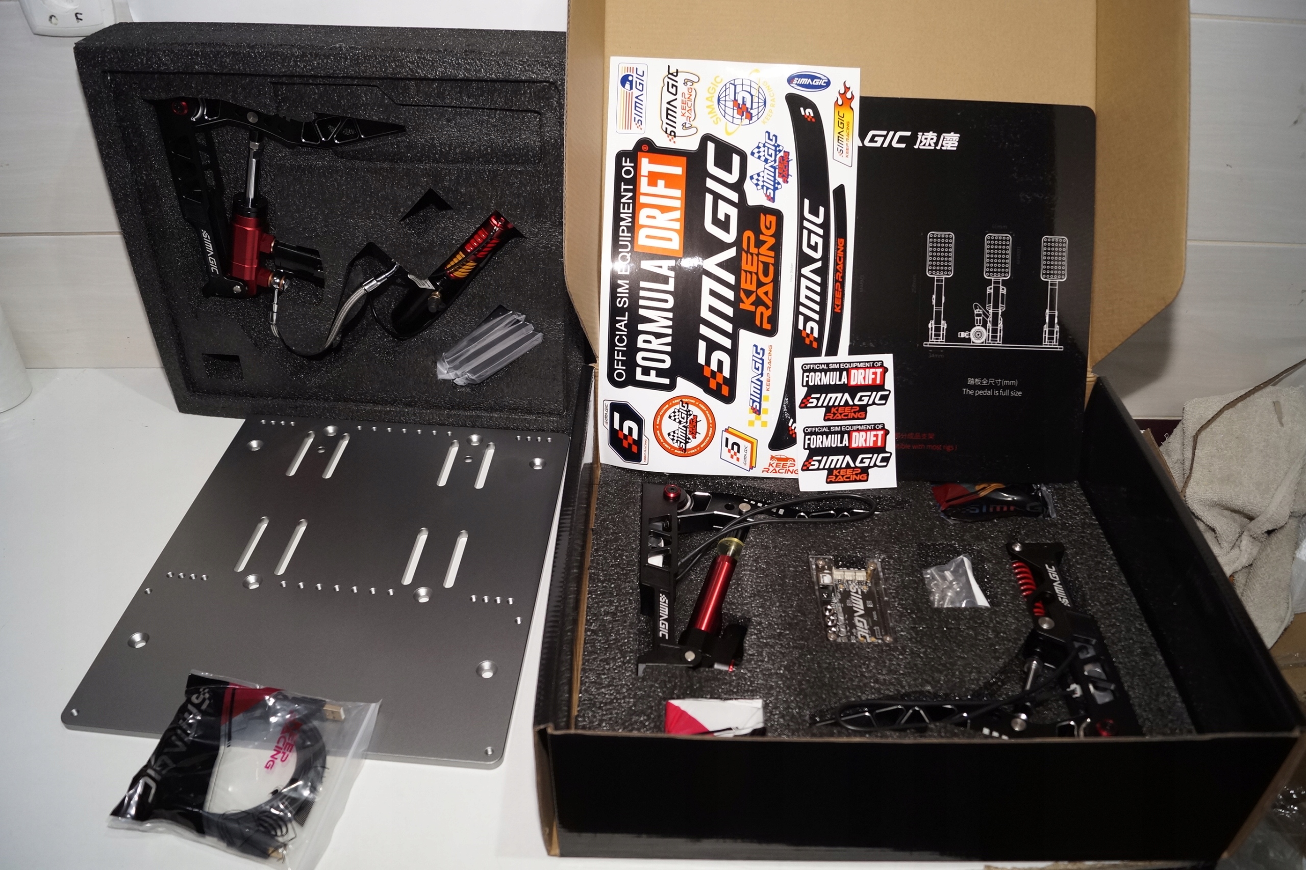 SIMAGIC System hydrauliczny z trzema pedałami, czujnik siły 100 kg, S309 — 3
