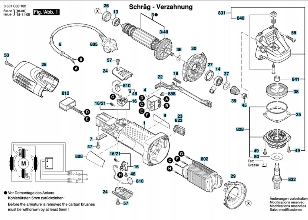 BOSCH WIRNIK SZLIFIERKI KĄTOWEJ GWS7-125 GWS7-115E Rodzaj wirnik
