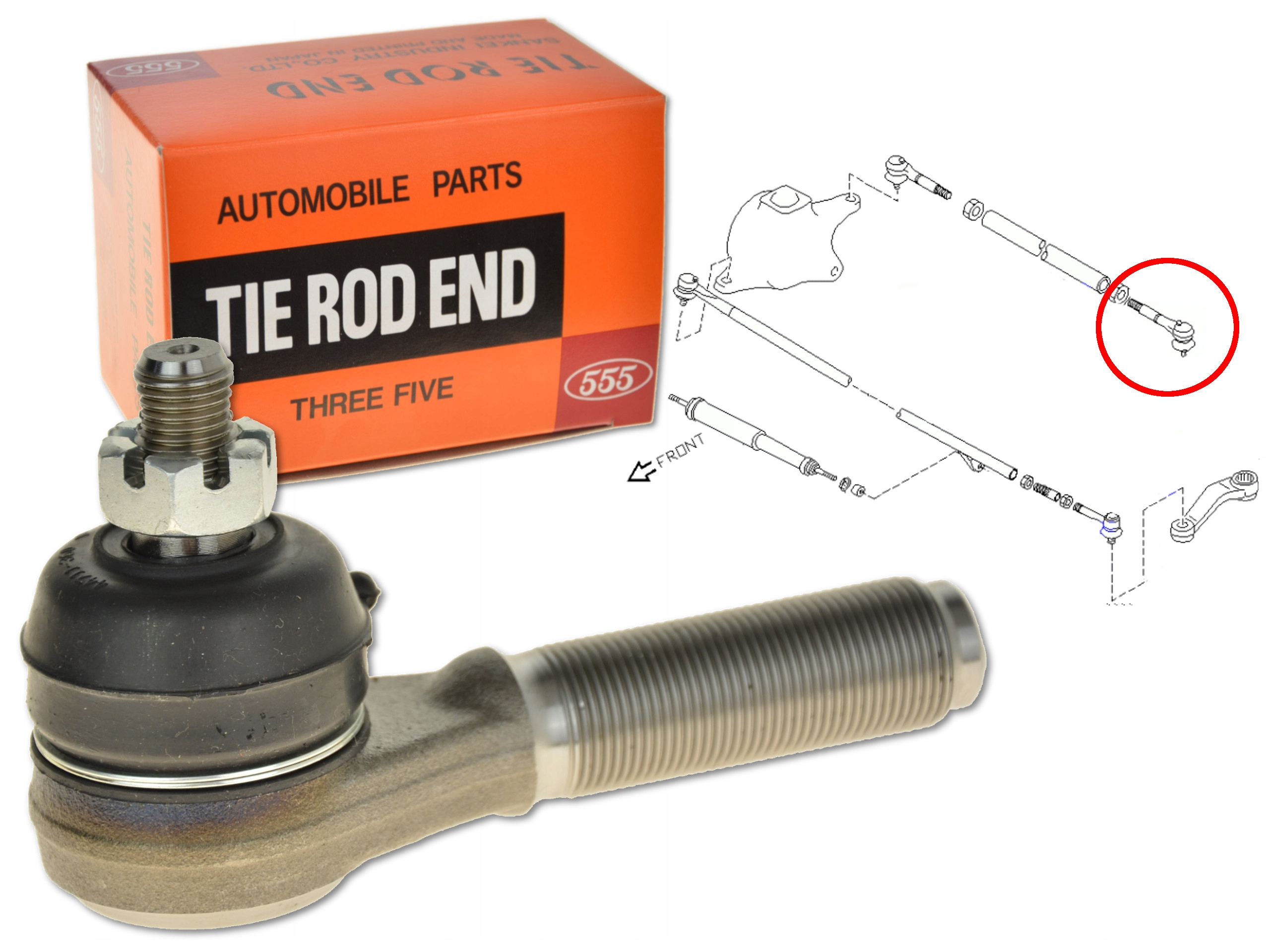 Koncovka Řídící Tyče Nissan Patrol Gr Y60 87- 48570-01J00 SE-N623