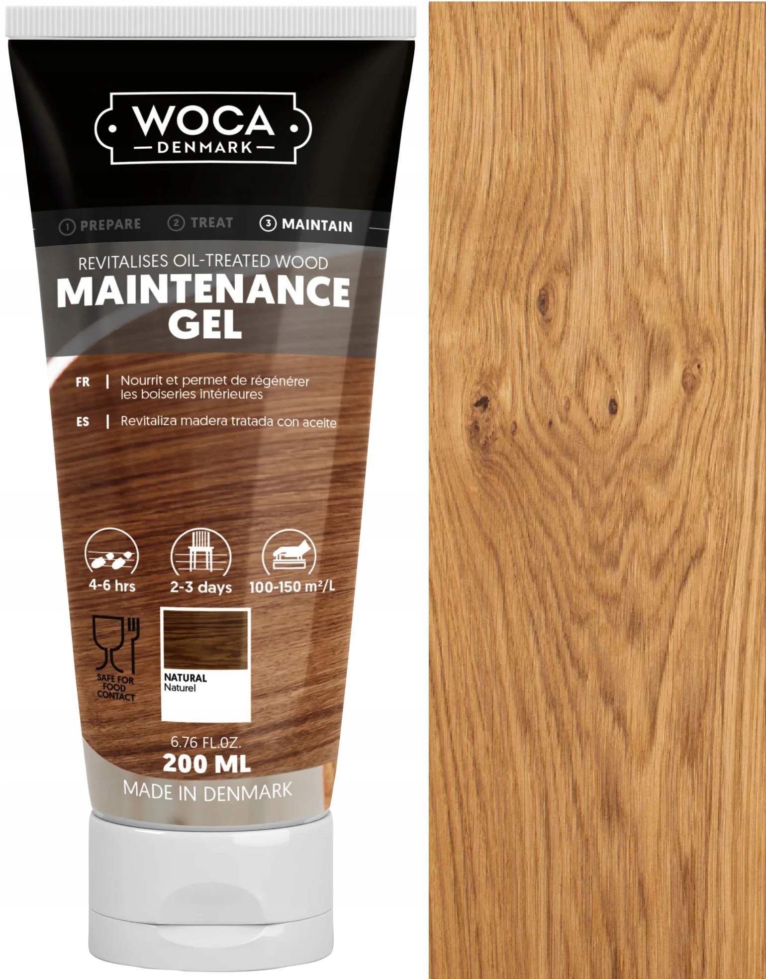 Woca Maintenance Gel Natural 0,2L gel pro péči o olejované dřevo
