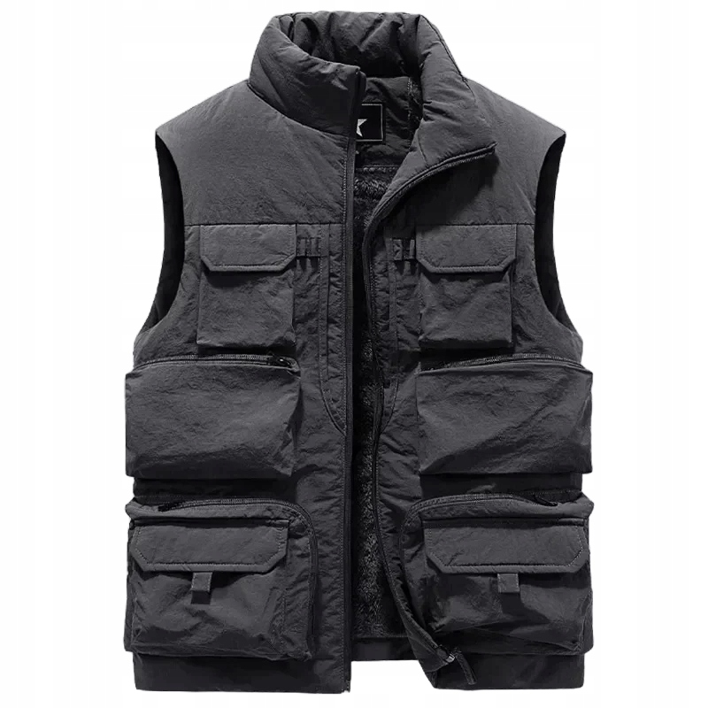 KAMIZELKA MĘSKA PIKOWANA BEZRĘKAWNIK OCIEPLANA OCIEPLACZ