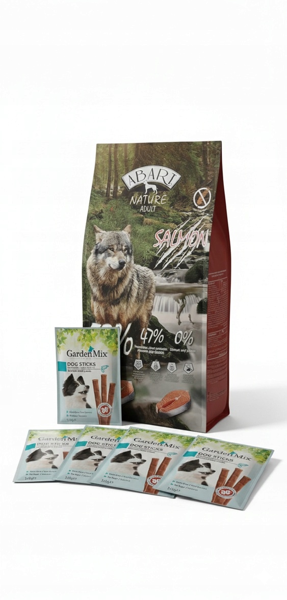 Abart Nature Grain Free Salmon 12 kg 5 przysmaków dla psa z łososiem