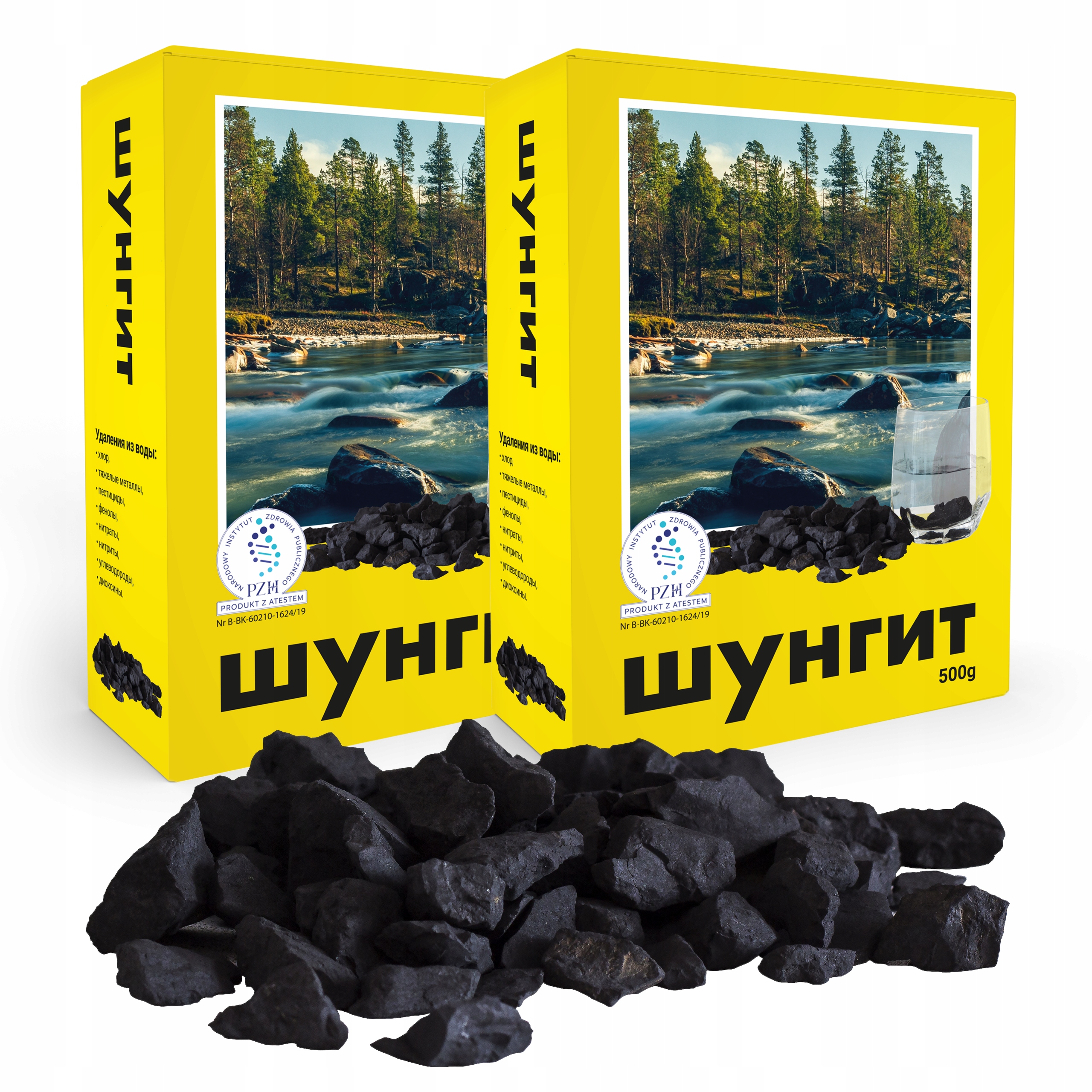 

Shungit Łupany Shungit Filtr Wody 1KG
