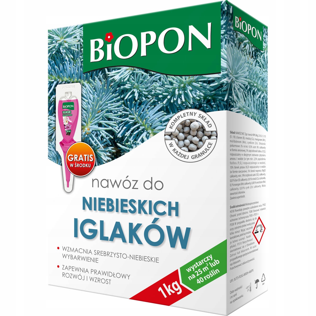 

Nawóz Do niebieskich iglaków 1kg Biopon