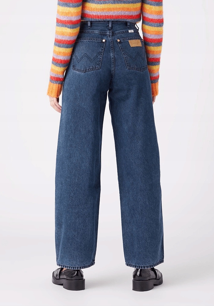 Damskie spodnie luźne Wrangler Barrel Moonshine W2H780Y13 28/32