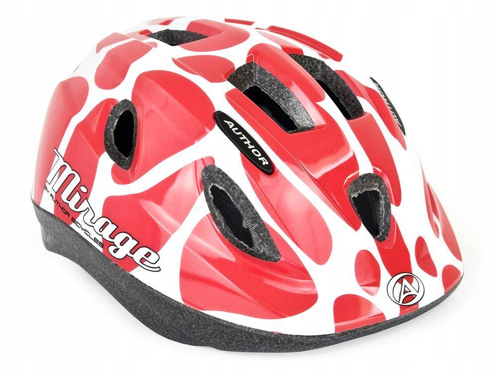 Kask dziecięcy Author Mirage InMold czerwono-biały 52-56 r. M