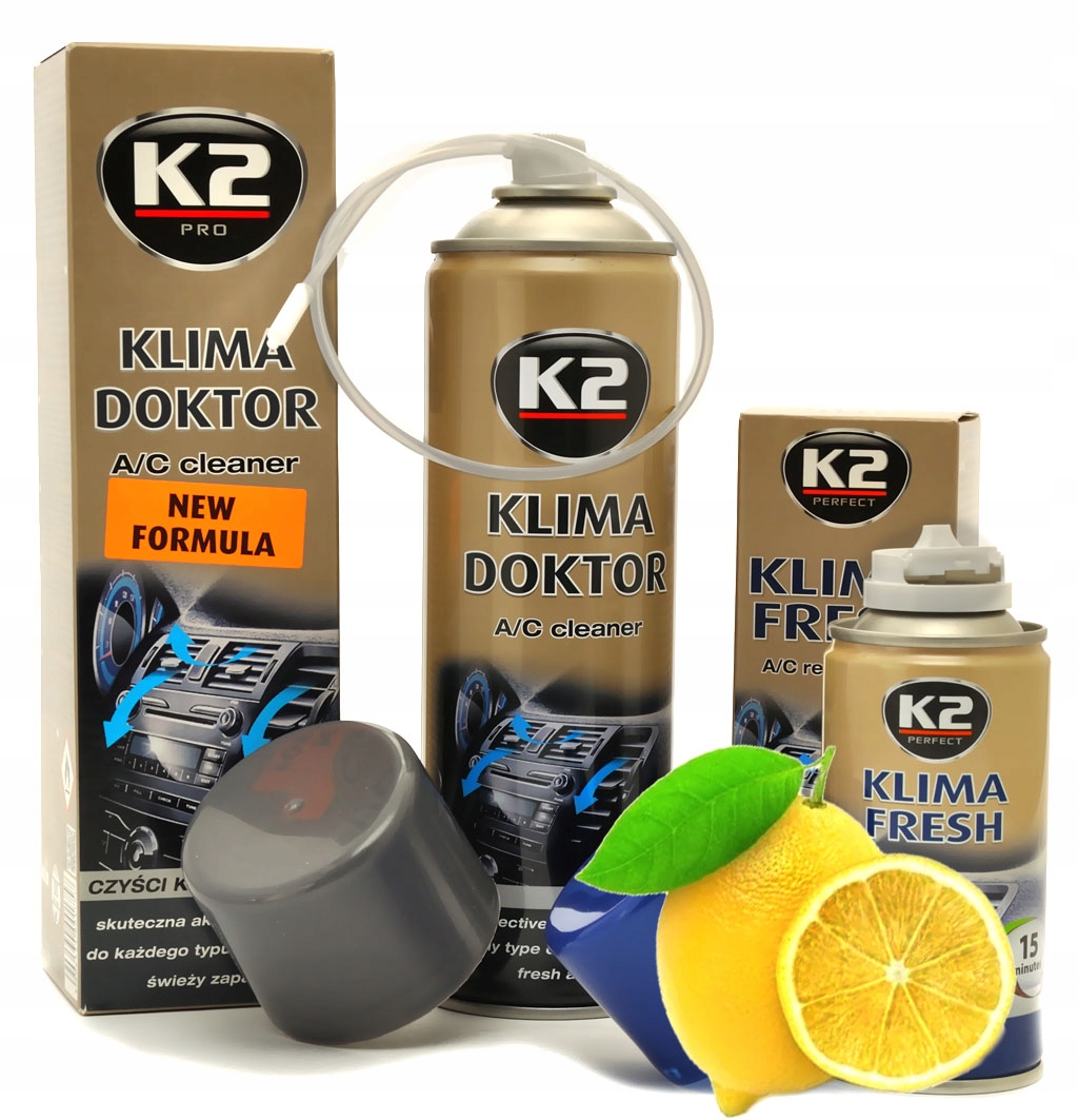 

K2 Zestaw do Odgrzybiania Klimy (cytrynowy)