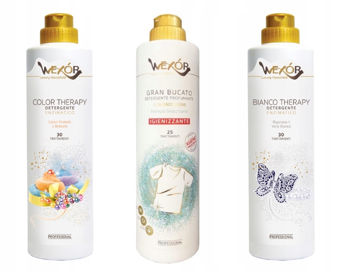 Sada Wexor 3x Tekutý prací prostředek na prádlo 750 ml