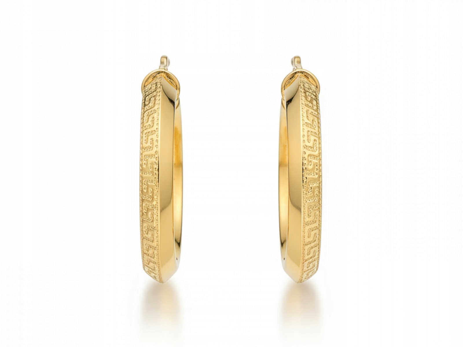 Náušnice zlaté 585 s kroužkem módní zlato 14k