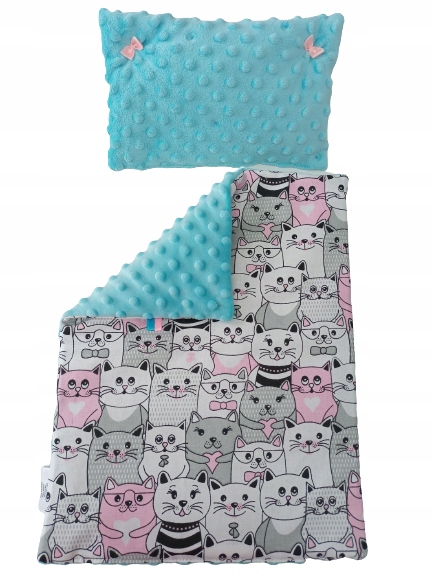 KOMPLET POŚCIELI DLA LALEK BOBAS, BORN. KOŁDERKA I PODUSZKA DLA LALKI