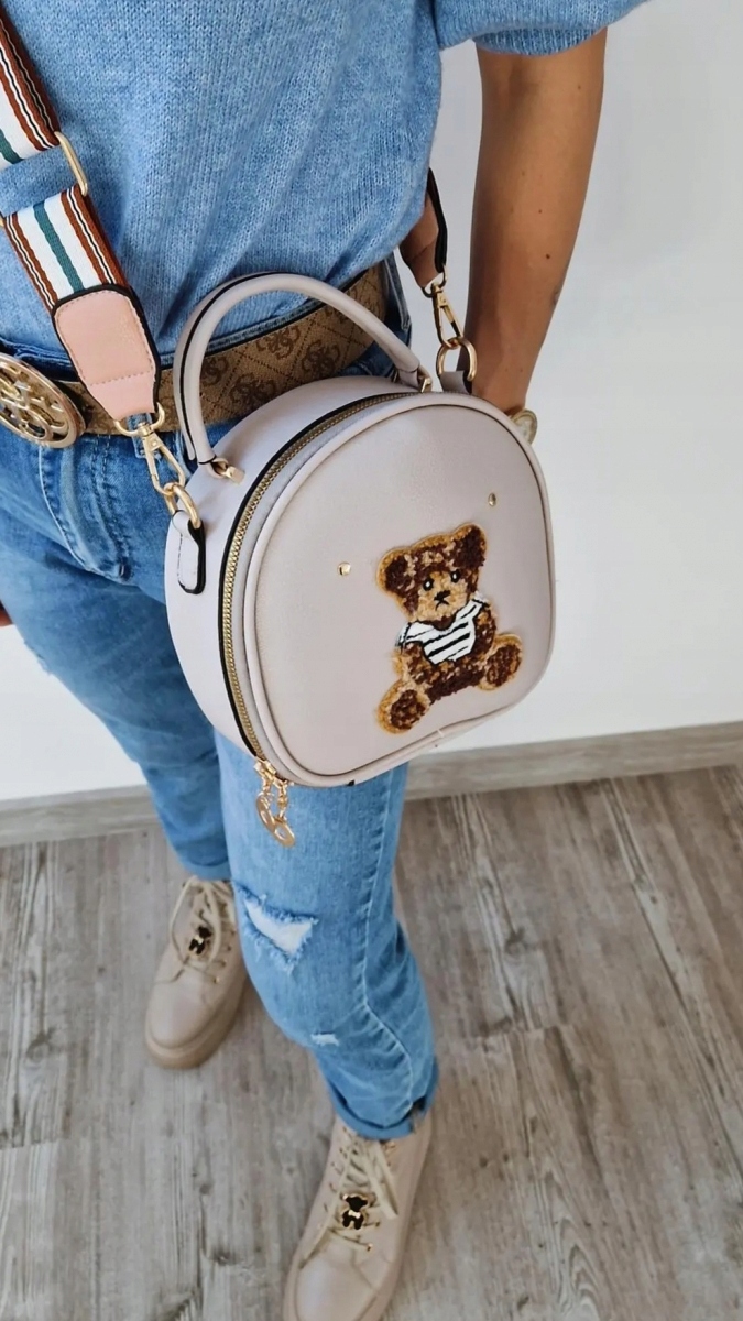 06 Torebka damska kuferek pluszowy miś teddy Marka inna