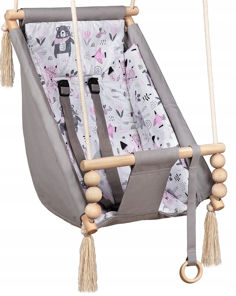 KIDABOO Huśtawka dla dziecka Leżaczek 3W1 CE PAS