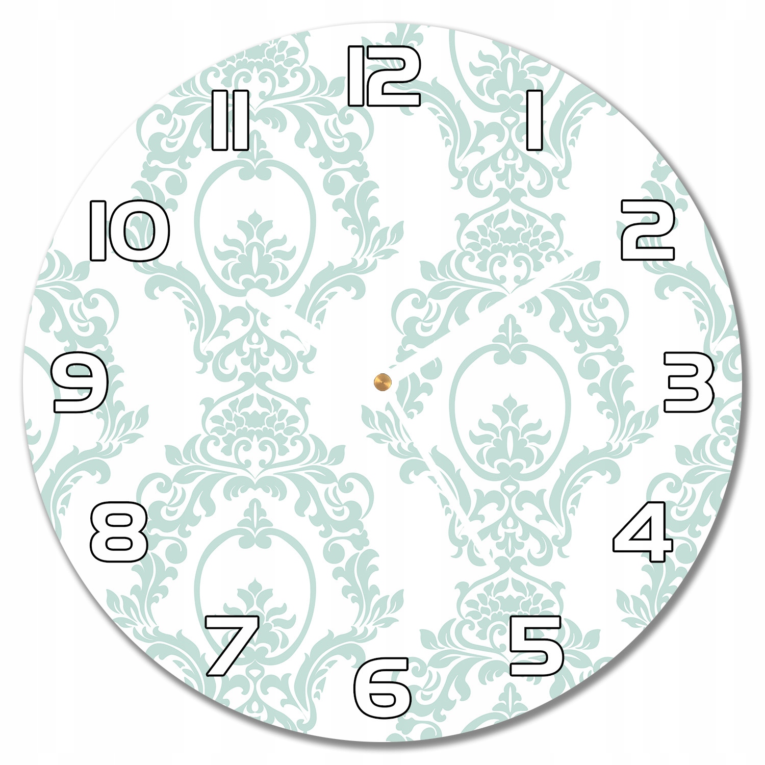 

Cichy zegar szklany na ścianę Cesarski styl f30