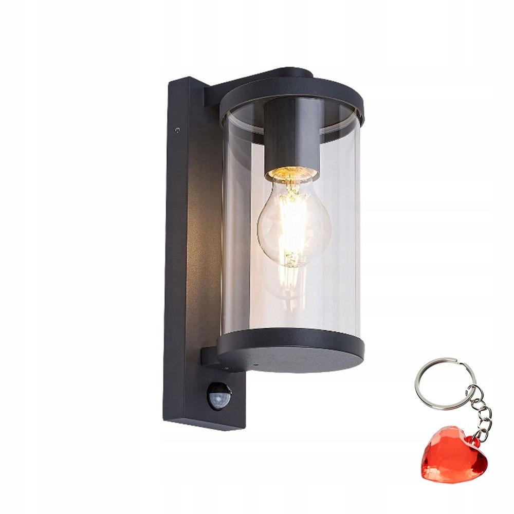 Sklenená záhradná lampa s snímačom pohybu IP44 Silistra Rabalux