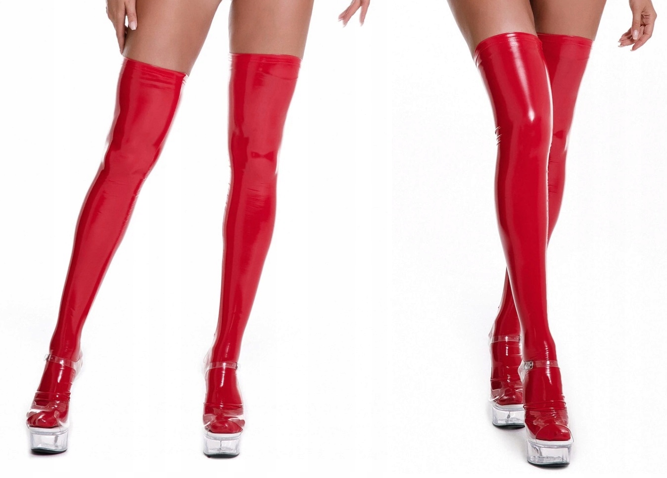 SEXY KOSTIUM SUKIENKA i POŃCZOCHY STRÓJ KOMPLET L Rozmiar L