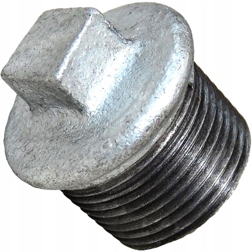 KOREK OCYNKOWANY ZAŚLEPKA OCYNKOWANA FI 1/2'' GZ DN15 Z OBRZEŻEM AGAFLEX