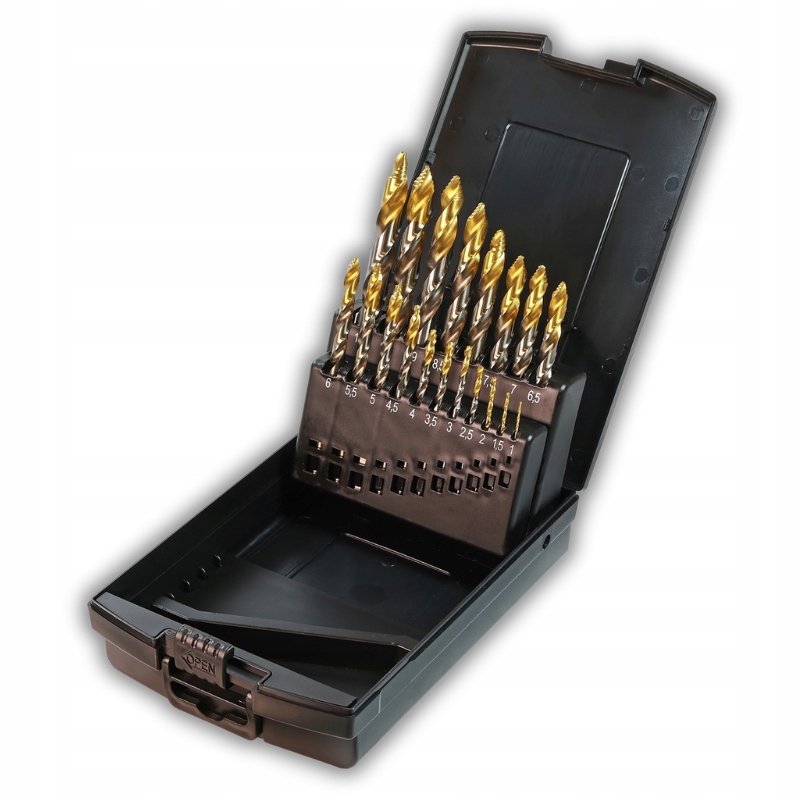 Sada Vrtáků Do Kovu Hss TiN Perfect Step 1,0 MM Do 10,0 MM Bmmtools 1950