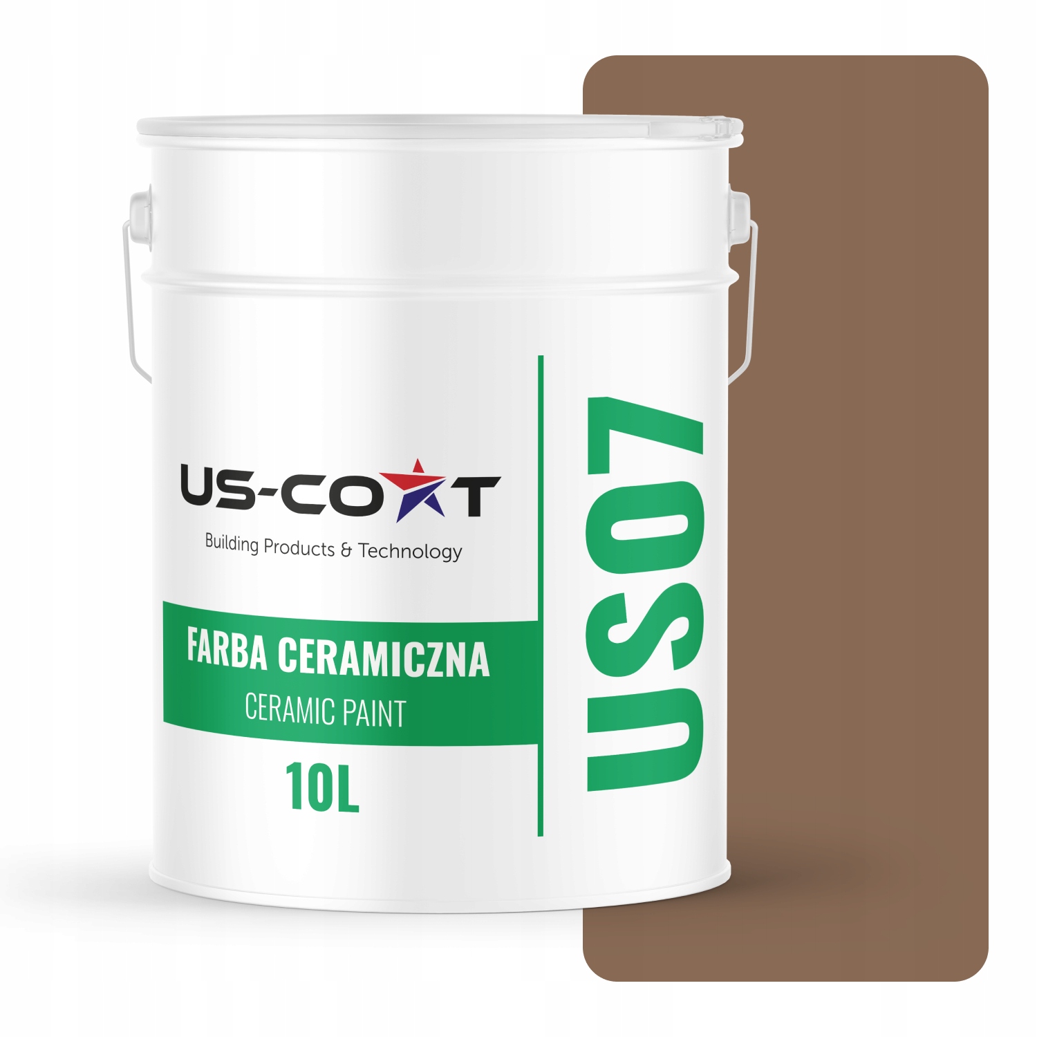Keramická Farba Na Stenu Farba Hnedá Tmavá H4917 10L Matná Na Stropné Steny