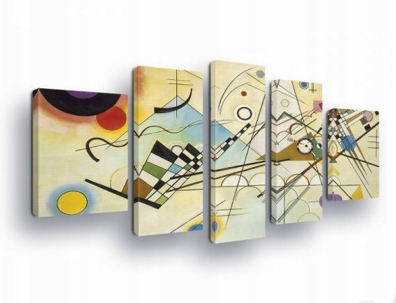 Obraz 170x100 Abstrakce moderní umění geometrie exprese Kandinsky barva