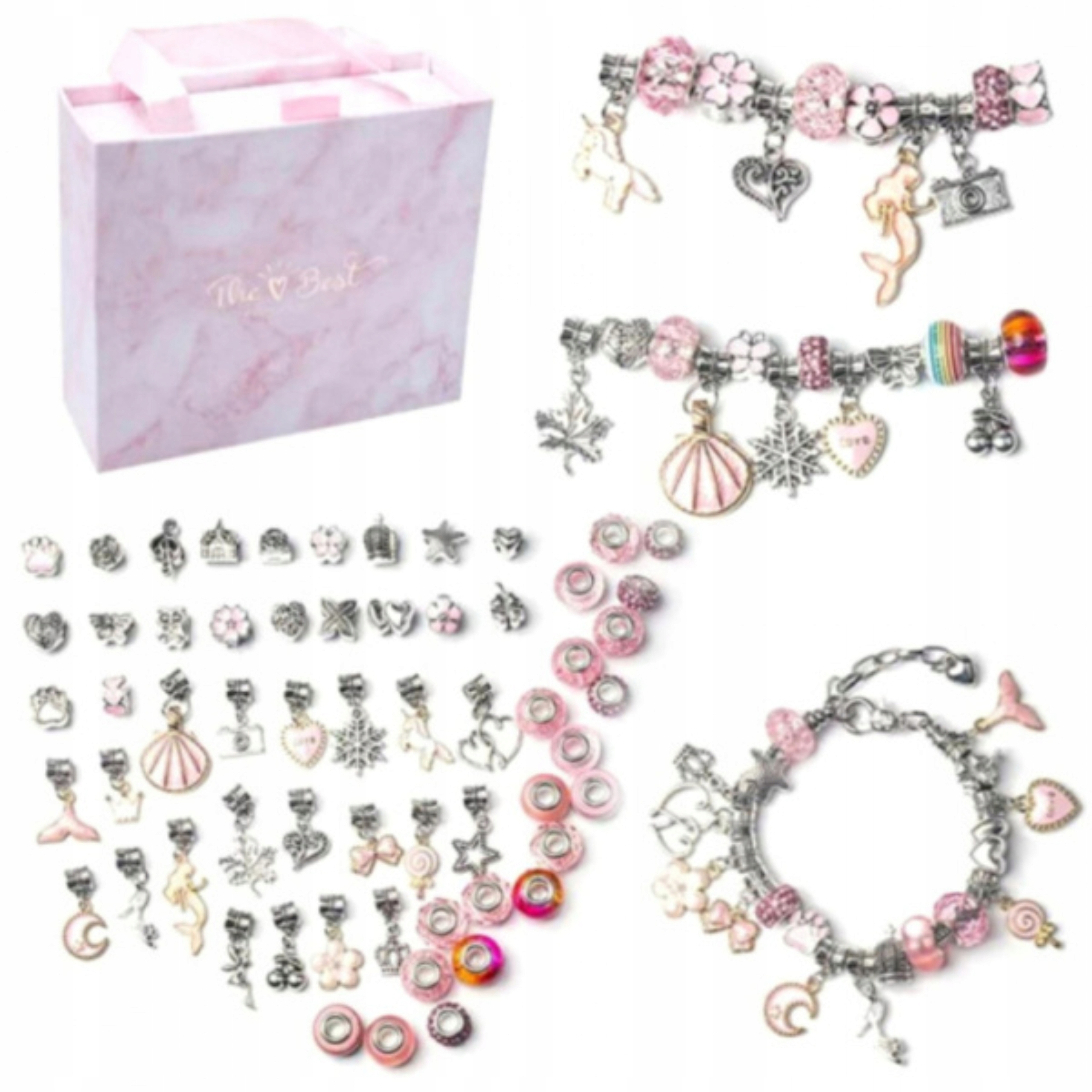 ZESTAW DO ROBIENIA BRANSOLETEK CHARMS ZAWIESZKI