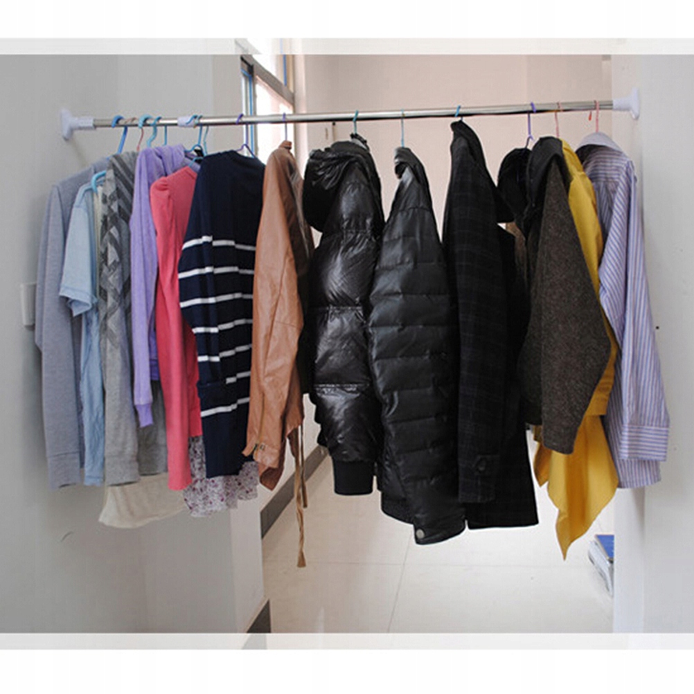 UCHWYTY DO ZASŁON SPRĘŻYNY NAPIĘCIE ŁAZIENKI Kolor biały