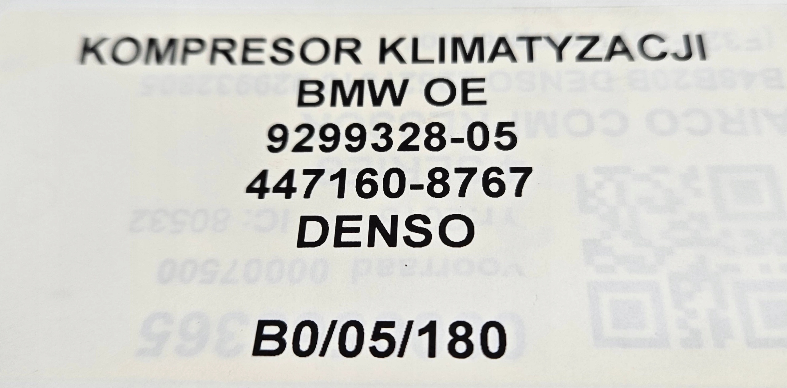kompresor klimatizaci BMW OE 9299328-05