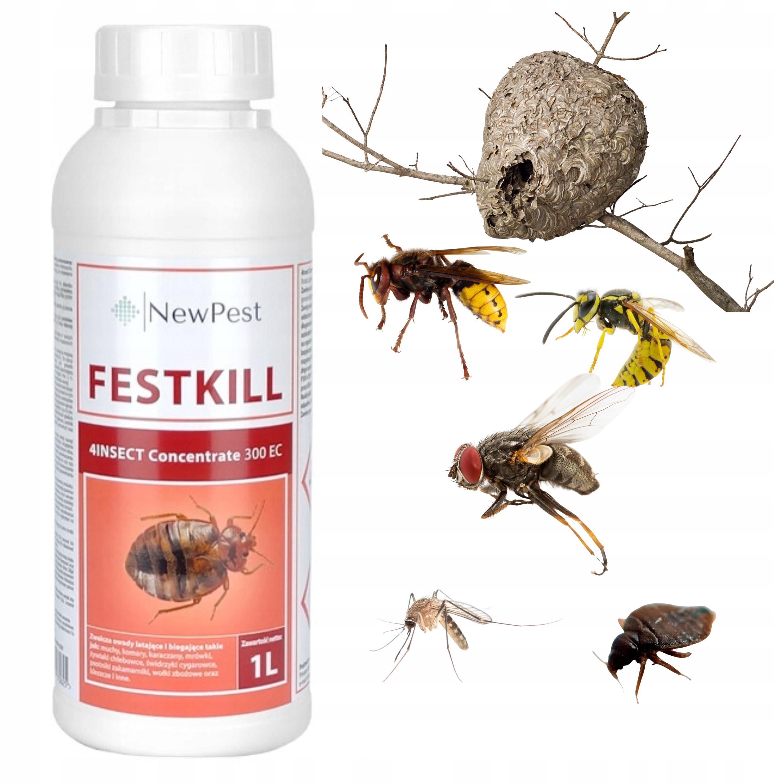 Přípravek Na Vosí Sršně Hnízda Komáři Mouchy Štěnice Cypermetrin