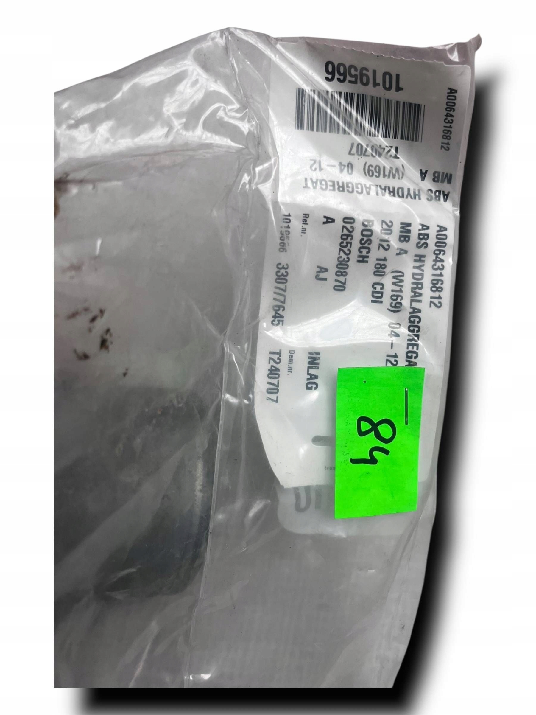 MERCEDES W245 Pompa ABS A0064316712 0265230870 !J