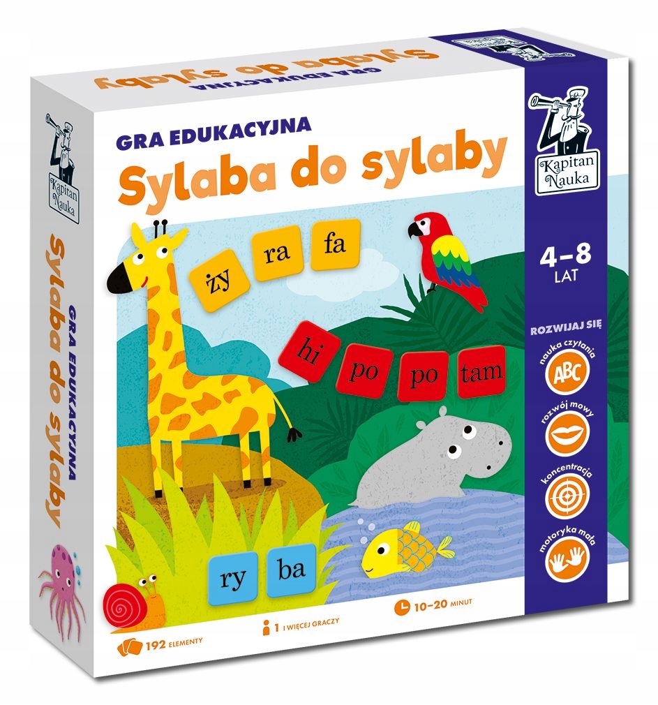 

Kapitan Nauka. Sylaba do sylaby. Gra obrazkowa