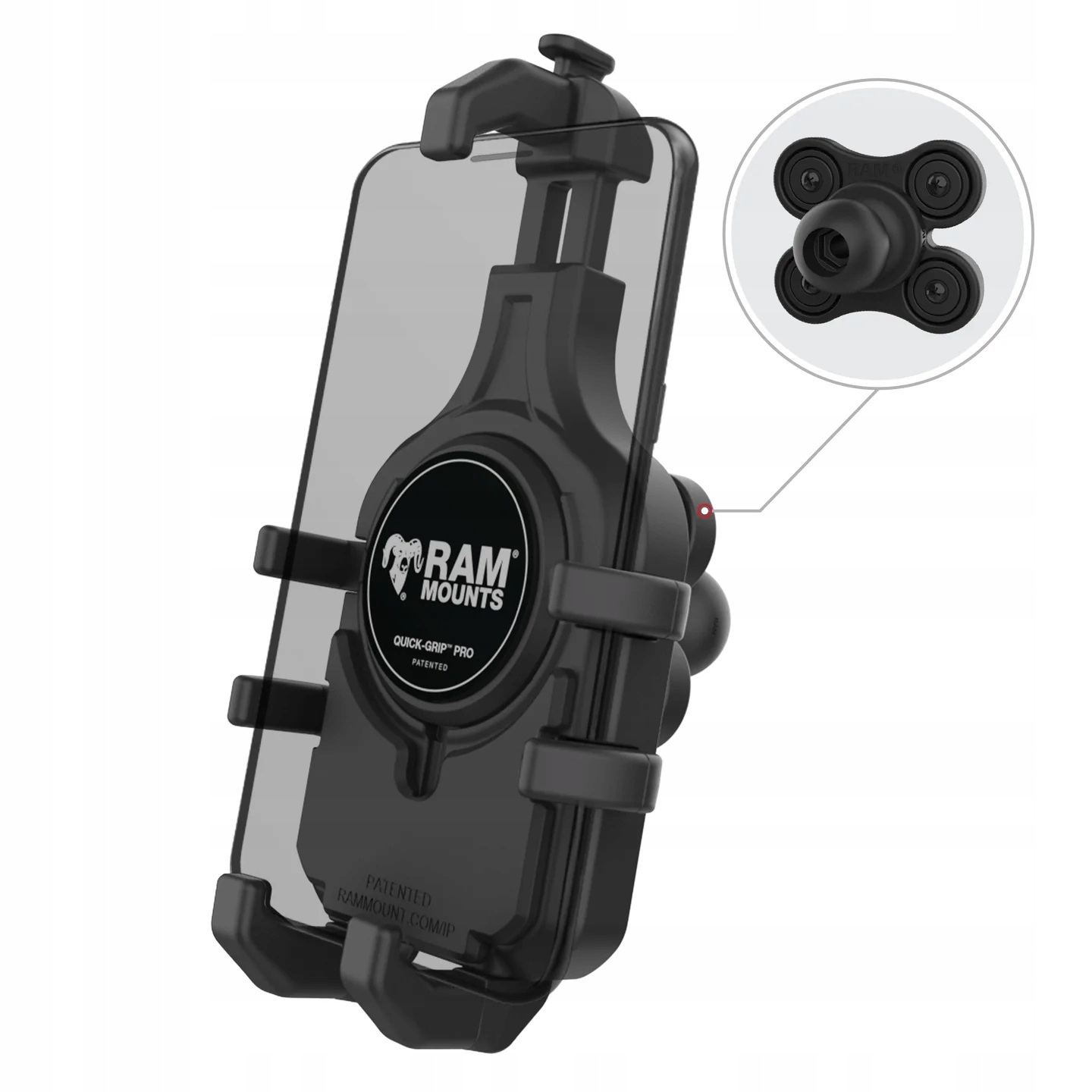 Ram Mount Uchwyt Motocyklowy na telefon Quick-Grip
