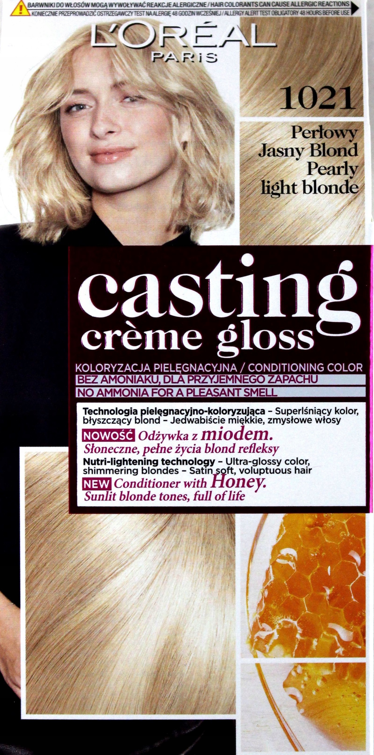 LOREAL CASTING CREME GLOSS SZAMPON KOLORYZUJĄCY GAMA ŚWIETLISTE BLONDY ...