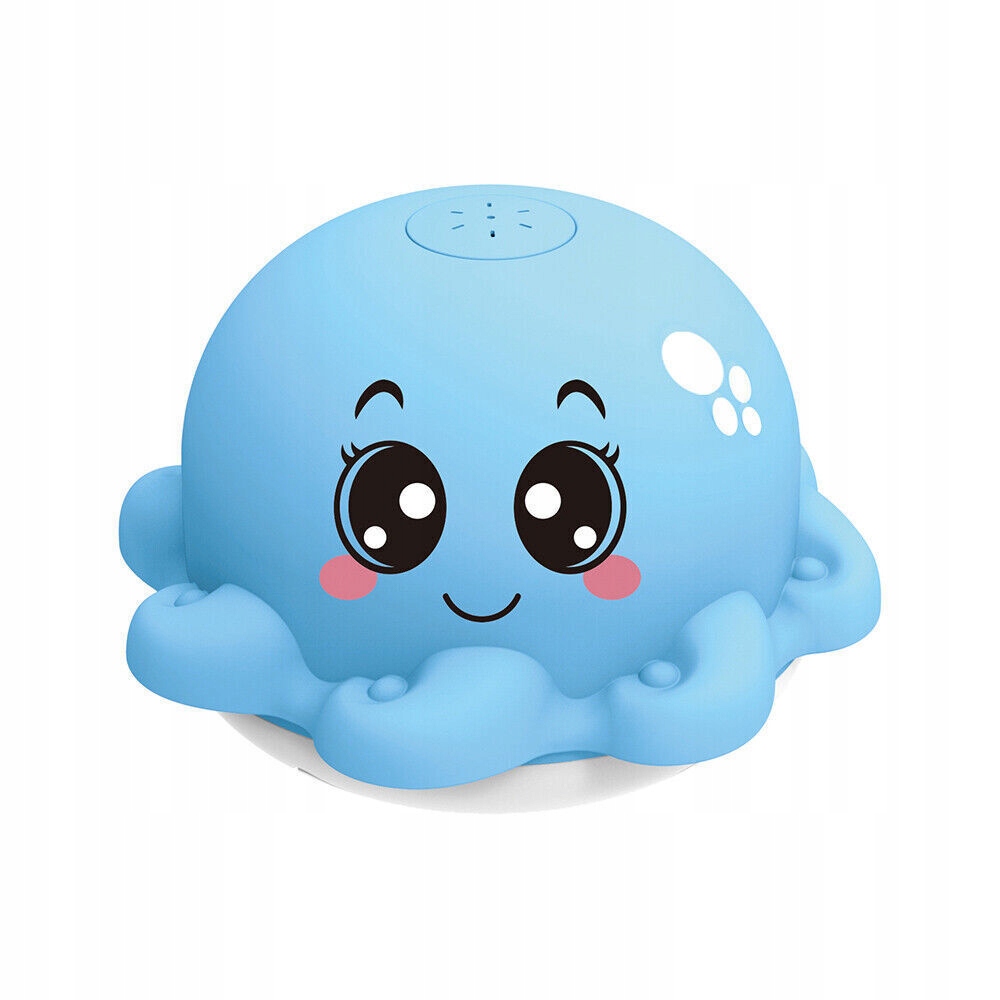 ZABAWKA DO KĄPIELI PŁYWAJĄCA OŚMIORNICZKA FONTANNA DO KĄPIELI WODY LED Wysokość produktu 12.5 cm