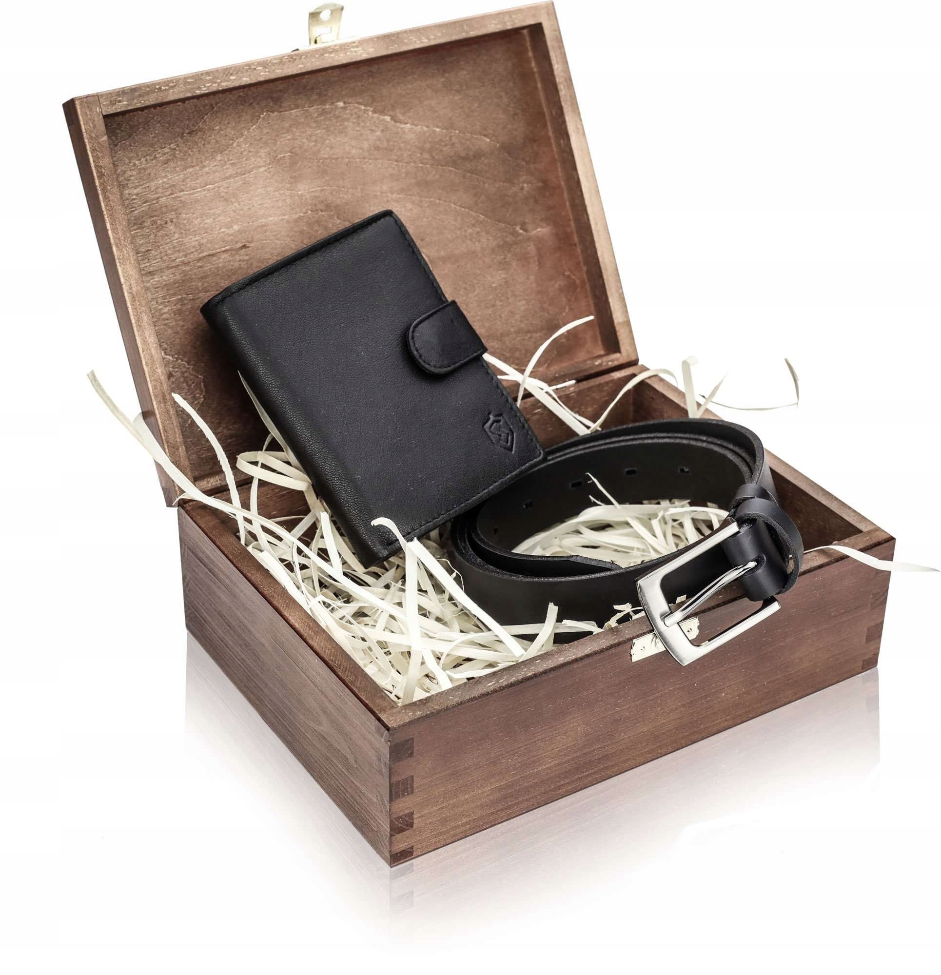 

Stevens Zestaw Portfel Pasek Męski Skórzany