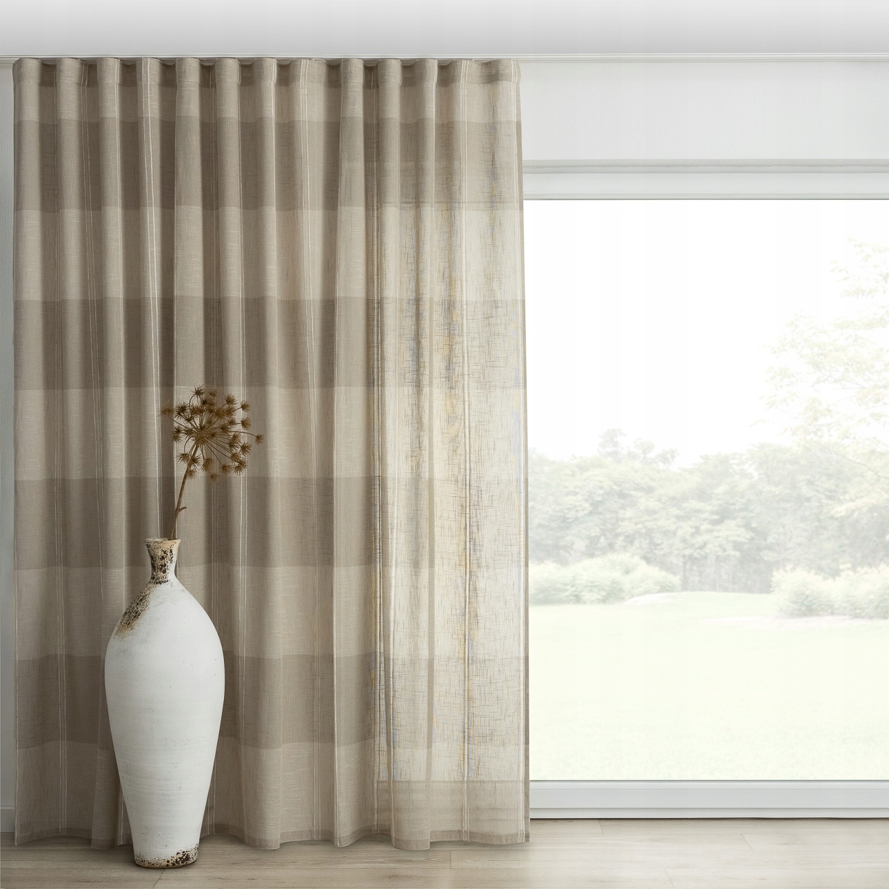 Záves na páske wave 130x245 cm béžový