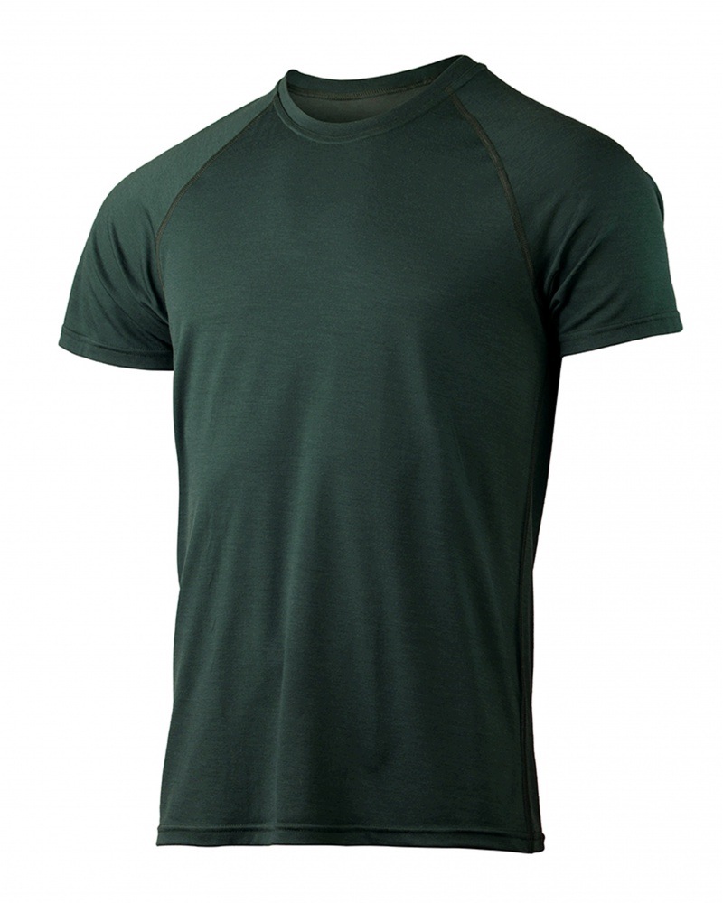 Pánské tričko Lasting Quido 100% Merino Wool Hiking Petrol (5757) XL