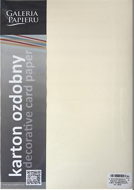 

Papier wizytówkowy Len A4/230g Kremowy 201802