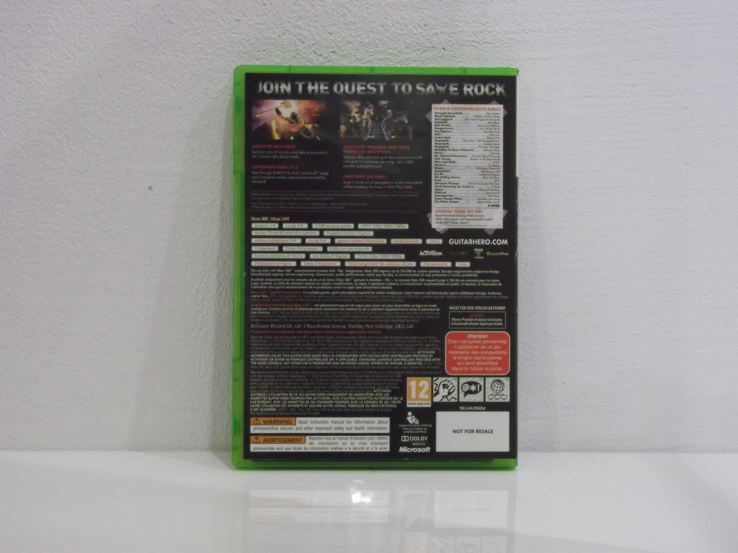 GUITAR HERO WARRIORS OF ROCK XBOX360 Wydawca Activision Blizzard