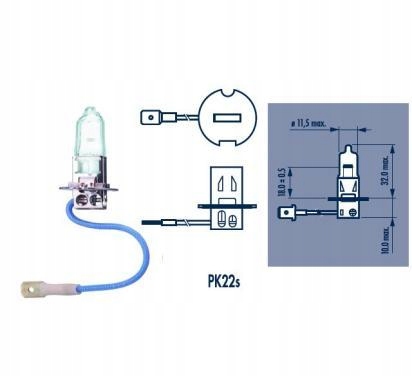 

Narva Zarowka 12V H3 55W PK22S 1