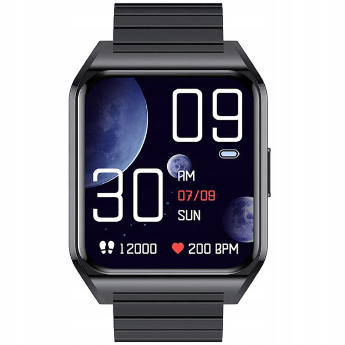 Chytré Hodinky s funkcí hovoru Teploměr Tlak Rubicon RNCE89 černý