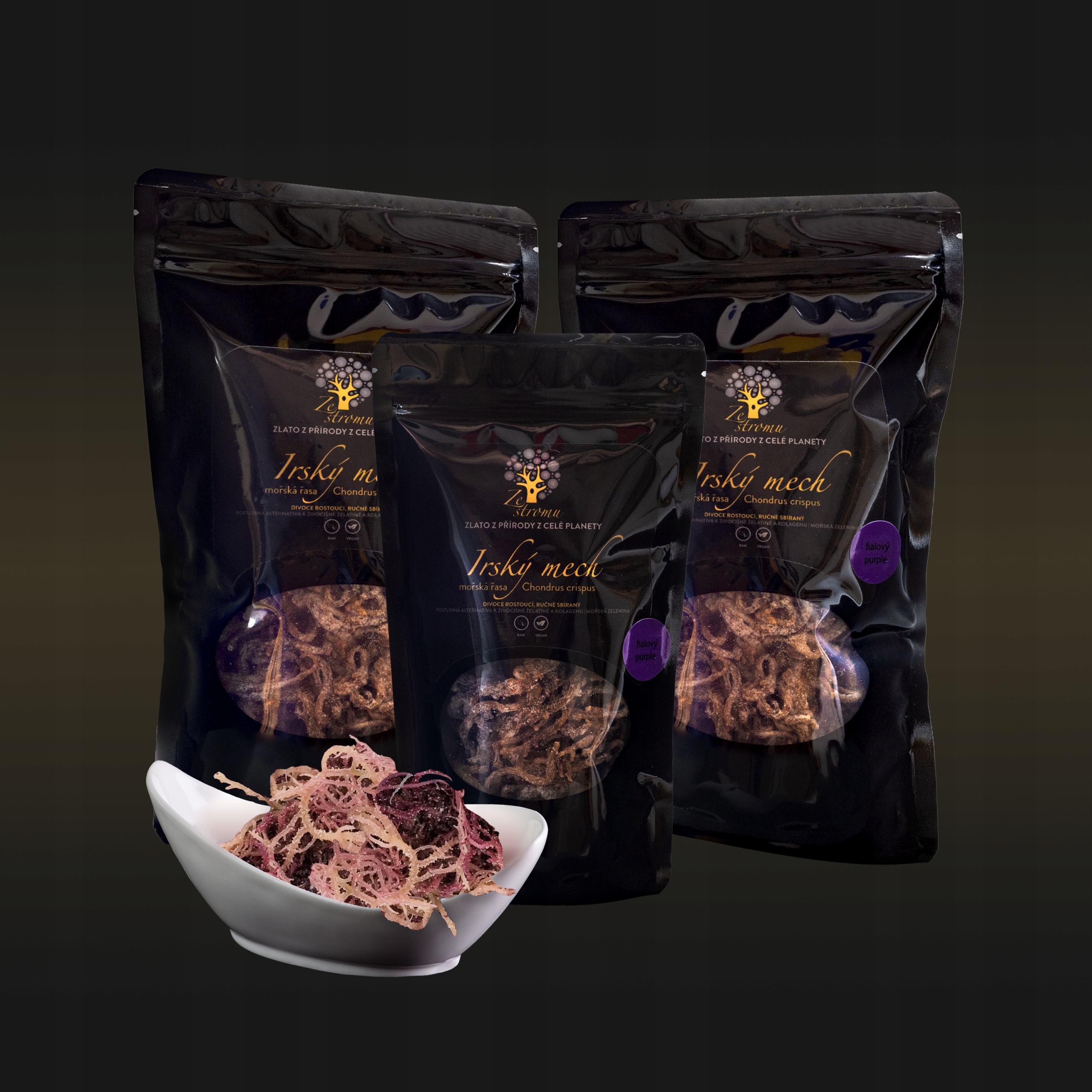 Irský mech Ze stromu fialový 250 g
