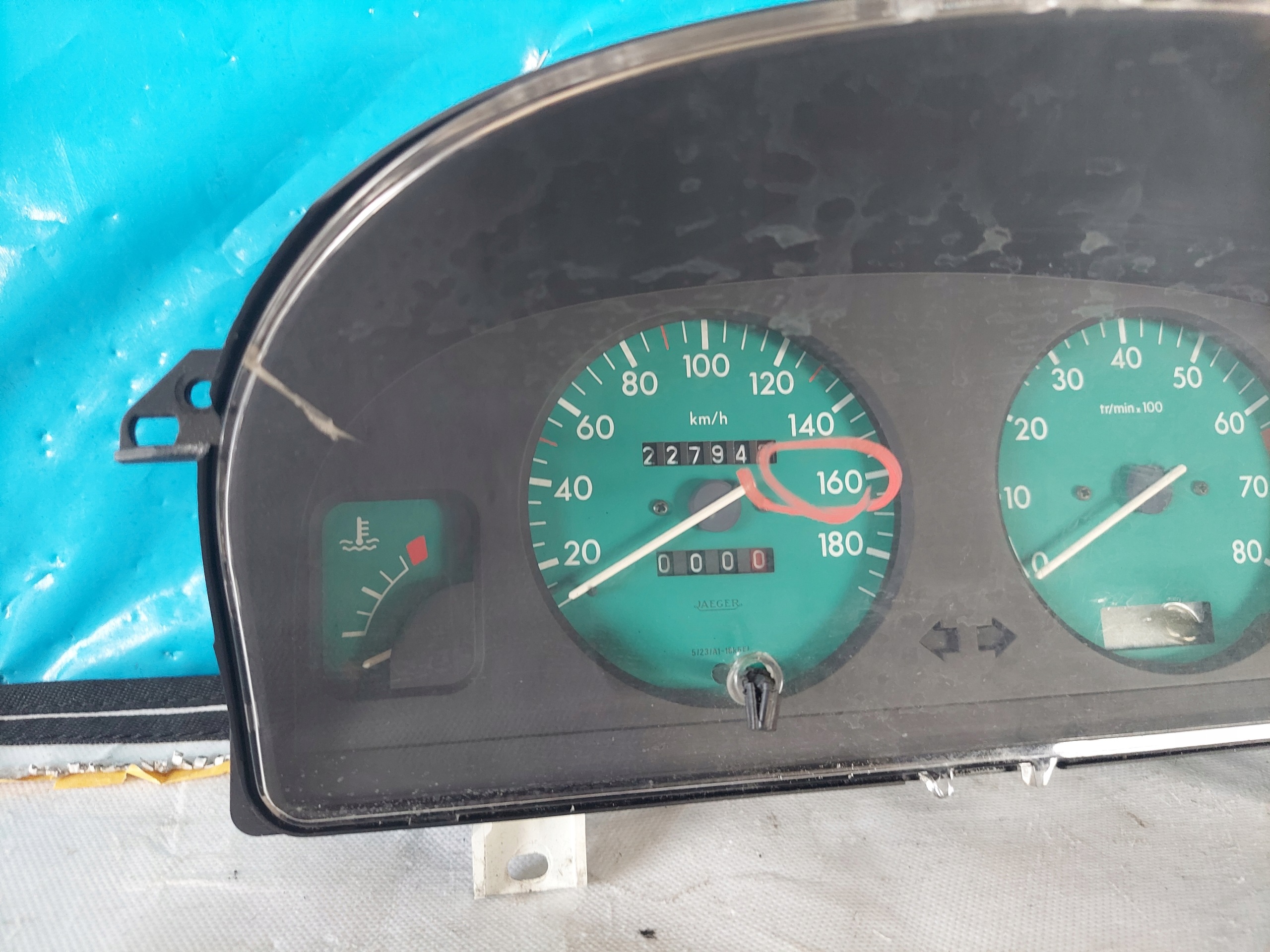 dials clock BERLINGO and 1.8 B 9636105280