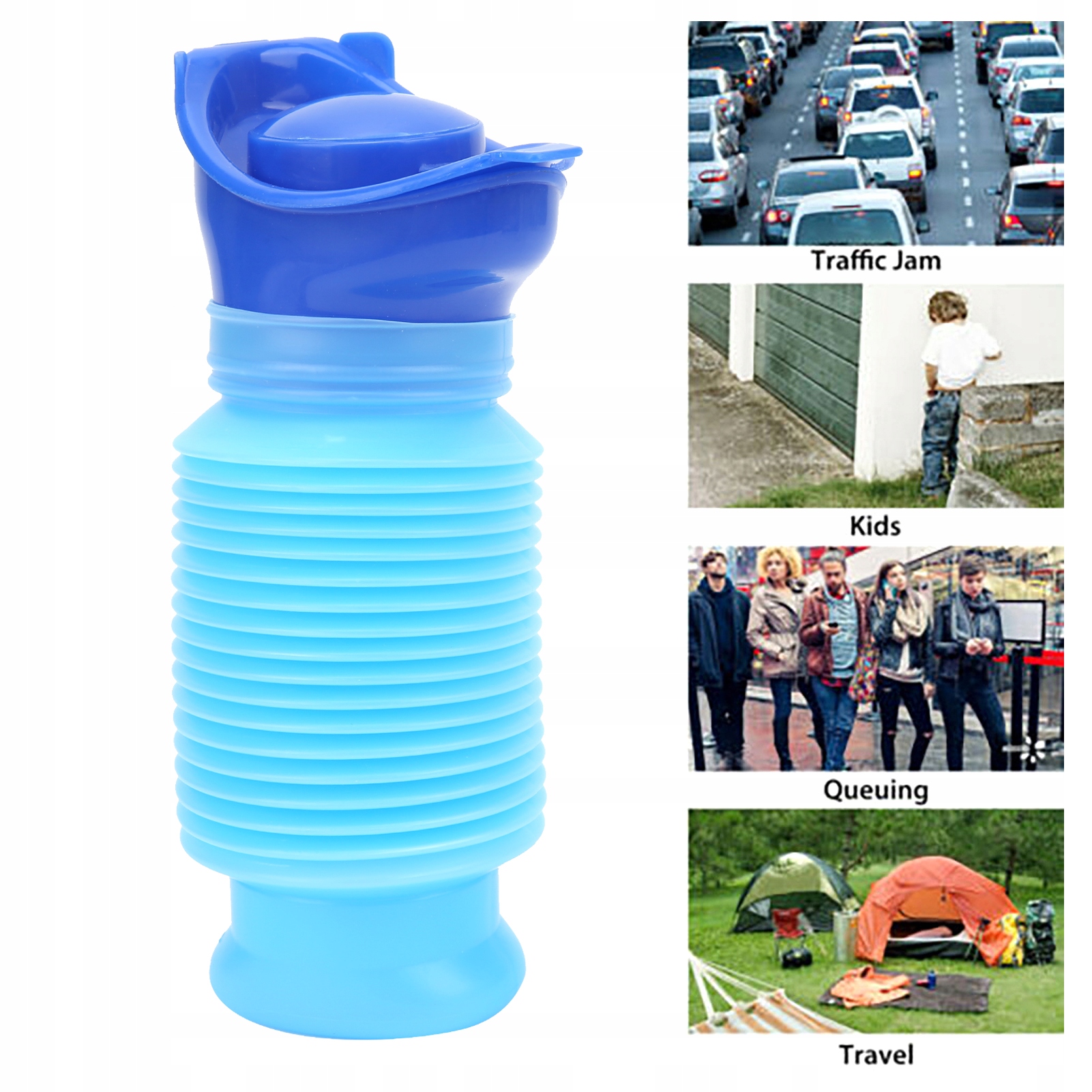 TOALETA PRZENOŚNA TURYSTYCZNA WIADRO WC 750ML Rodzaj brak informacji