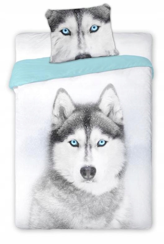 

Pościel bawełniana Pies 140x200 cm Husky